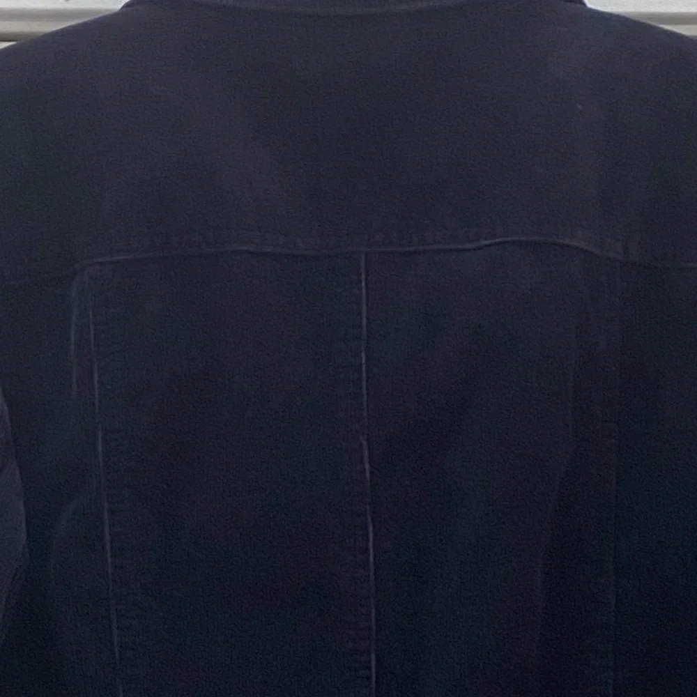 Navy Blue Corduroy Stretch Blazer / Jacket, St. John’s Bay, Size Women’s XL - Picture 7 of 10